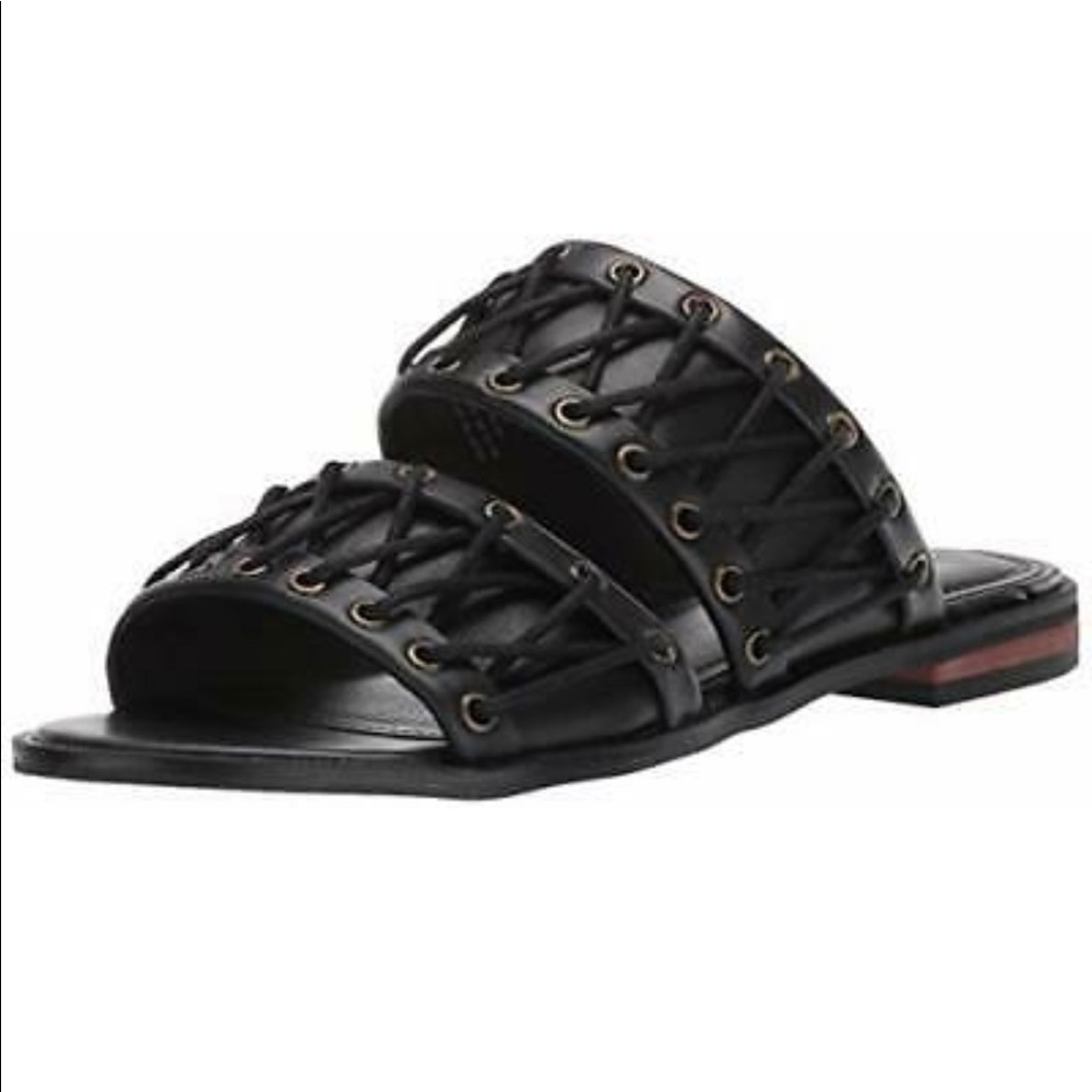 KELSI DAGGER BROOKLYN SANDAL BLACK LEATHER # 7.5 - Picture 5 of 9